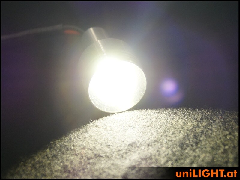 20mm aluminum headlight, 4W