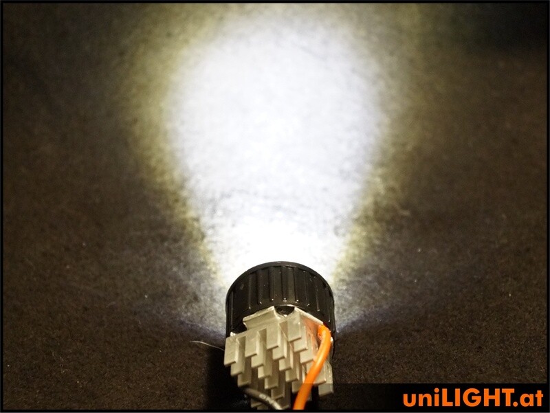 22mm ECO headlight with lens, 4W