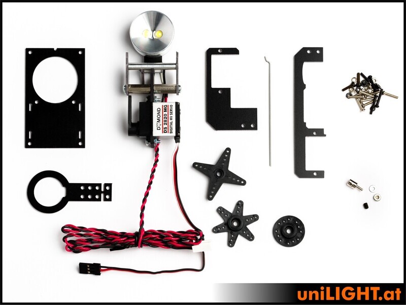 30mm HV flip-up headlight, 8W x 2, T-FUSE