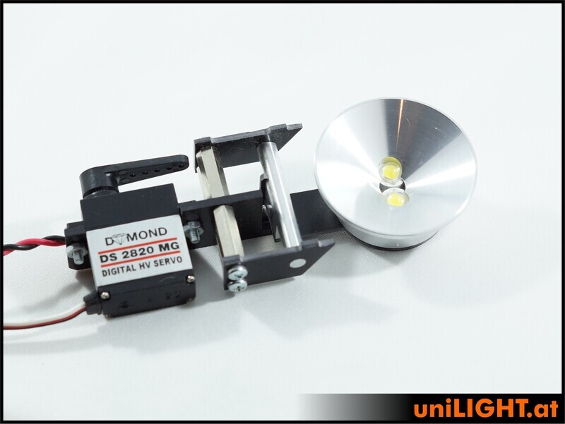 40mm HV flip-up headlight, 8W x 2, T-FUSE