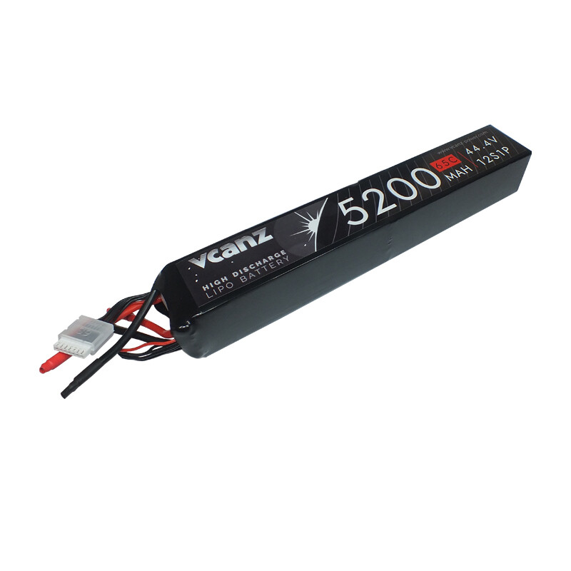 Vcanz 12S 44.4V 5200mAh 65-130C Graphene Lipo RC-Akku Vcanz 12S 44.4V 5200mAh 65-130C Graphene Lipo RC-Akku