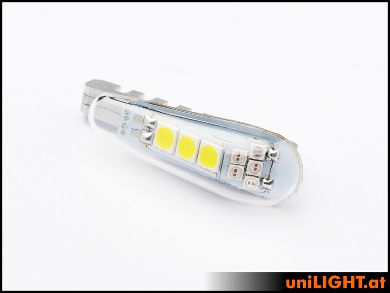 14mm DUAL Navigation + Flashlight, 14Wx2, SHORT