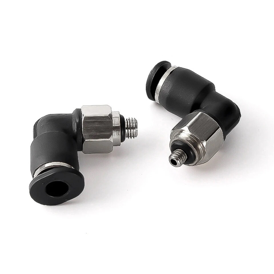 Schraub-Schnellverbinder 90° 4mm/M3