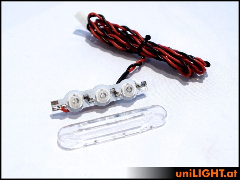 12mm BAR strobe light, 8W x 3, T-Fuse