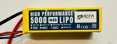 5S LiPo RC-Akku 18.5V 5000mAh 60-120C