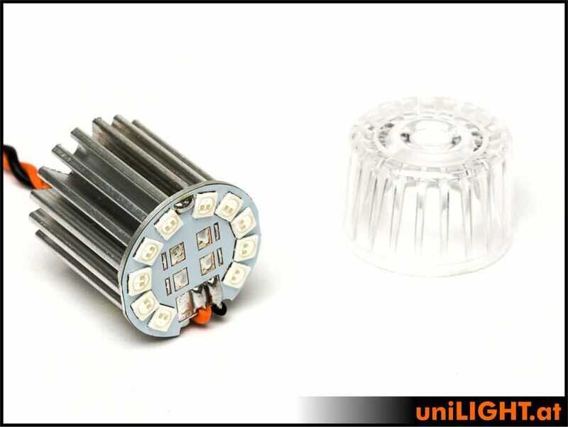 22mm ROUND navigation light, 4Wx2, SHORT