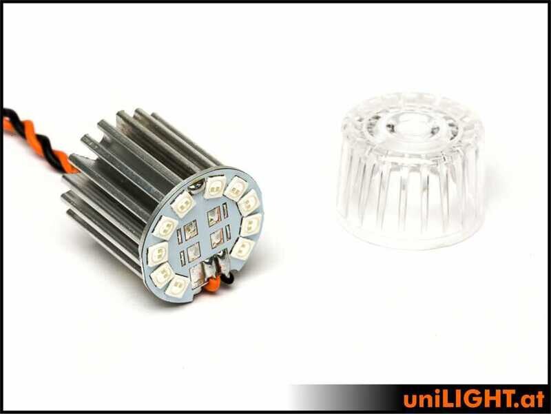 22mm ROUND Power Flash, 24Wx2, T-Fuse