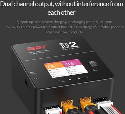 ISDT Dual Charger D2 MK2 200 W Smart AC