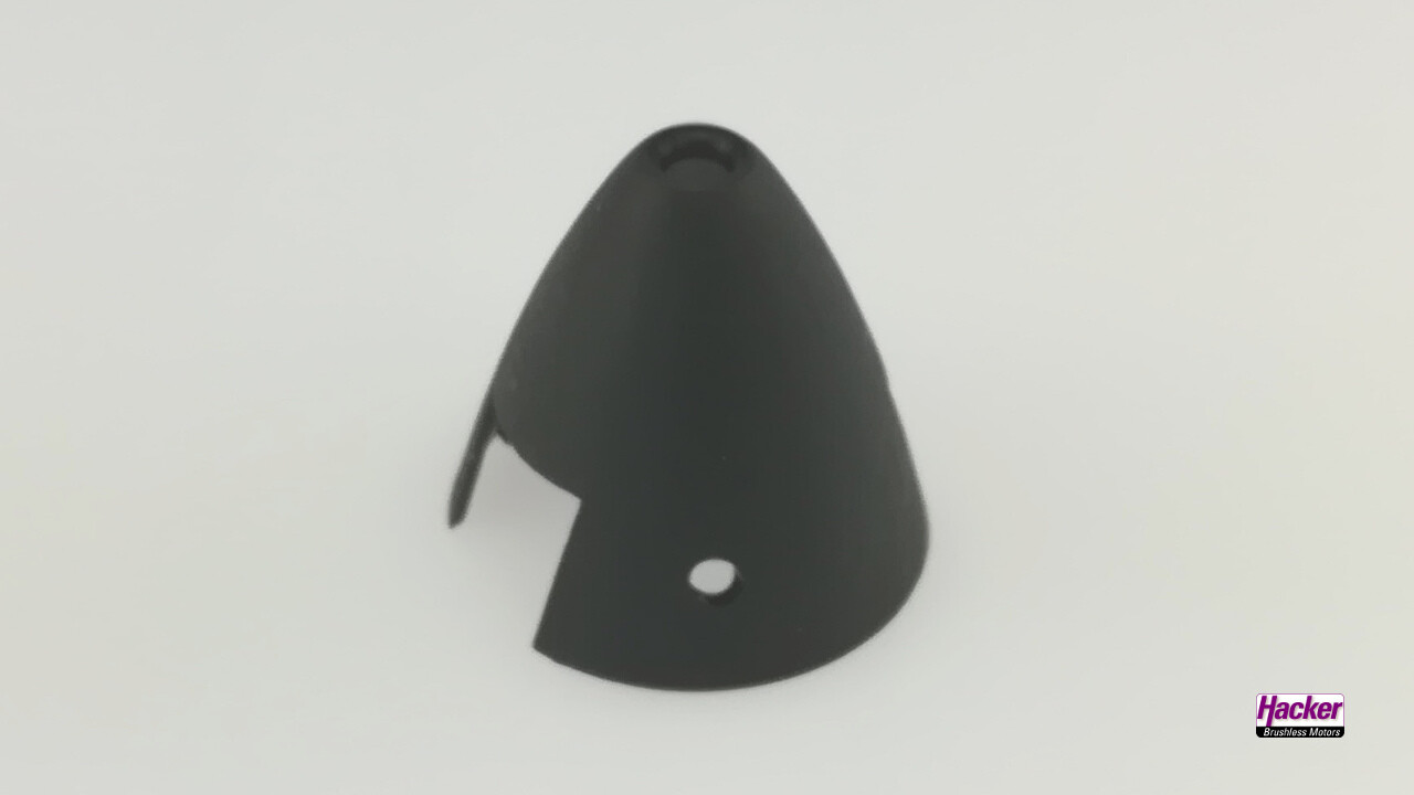 Turbo-Leichtspinner-Kappe schwarz