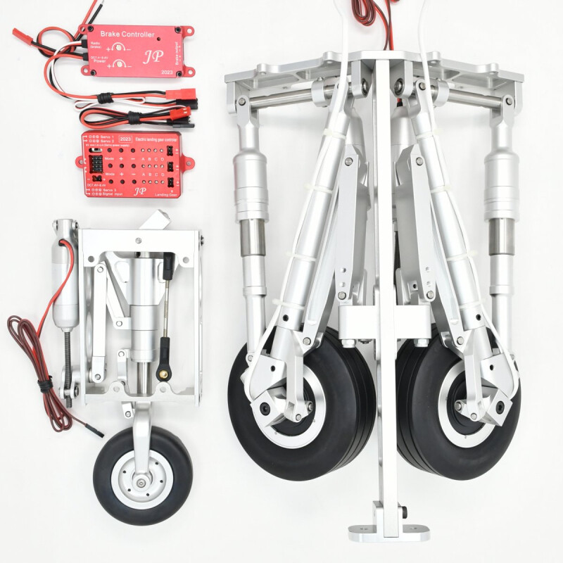 JP Hobby ER-200 Complete Landing Gear Set with Brakes and Controller (compatible with Skymaster F-16 1:6)