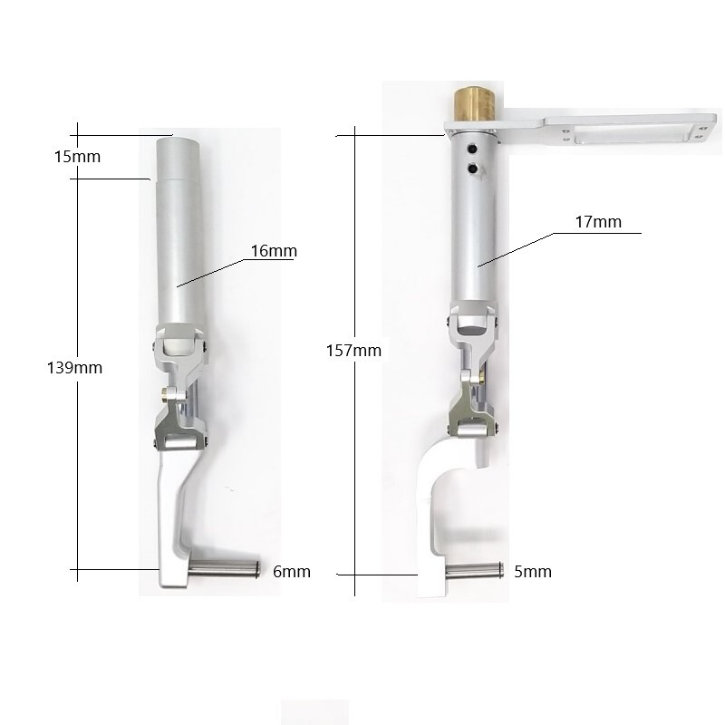 JP Hobby ER-150 15mm Scale Metal Oleo Struts (single nose strut) (Skymaster F-15 1/9.5 1.42m or planes up 20kg)