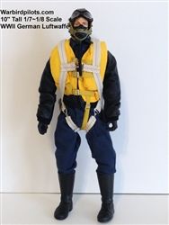 SCALE Full-Body Pilot WWII Deutsche Luftwaffe 1/8 ~ 1/7