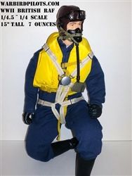 SCALE Full-Body Pilot WWII British RAF Pilot 1/4,5 ~ 1/4