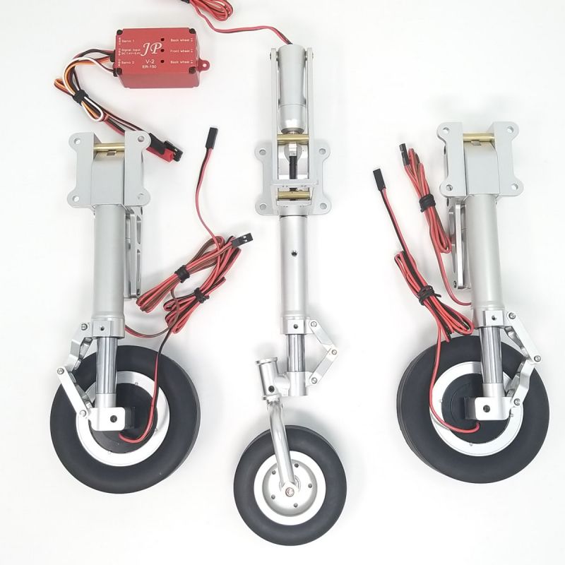 JP Hobby ER-150 Three-Wheel Complete Set with Brakes (Mirce Models F-86 Sabre 1/5.3 2.1m) + Controller
