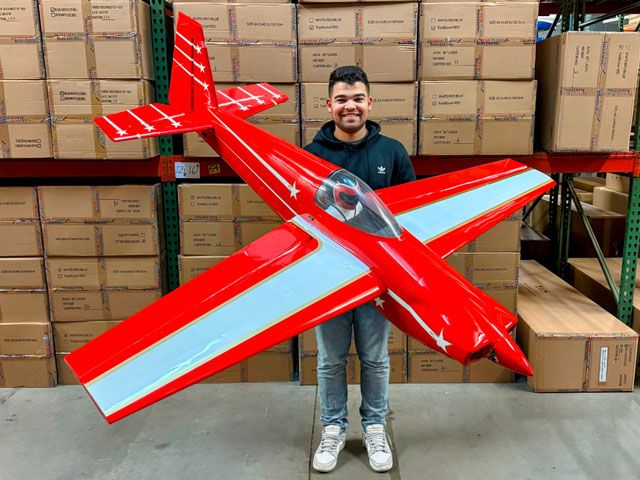 Extremeflight-RC Laser EXP 85&quot; Rot/Weiss/Gold ARF