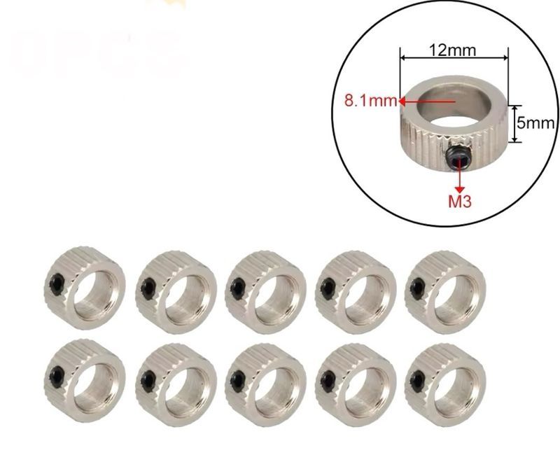 Spacer Ring Set of 5 (6 mm or 8 mm)