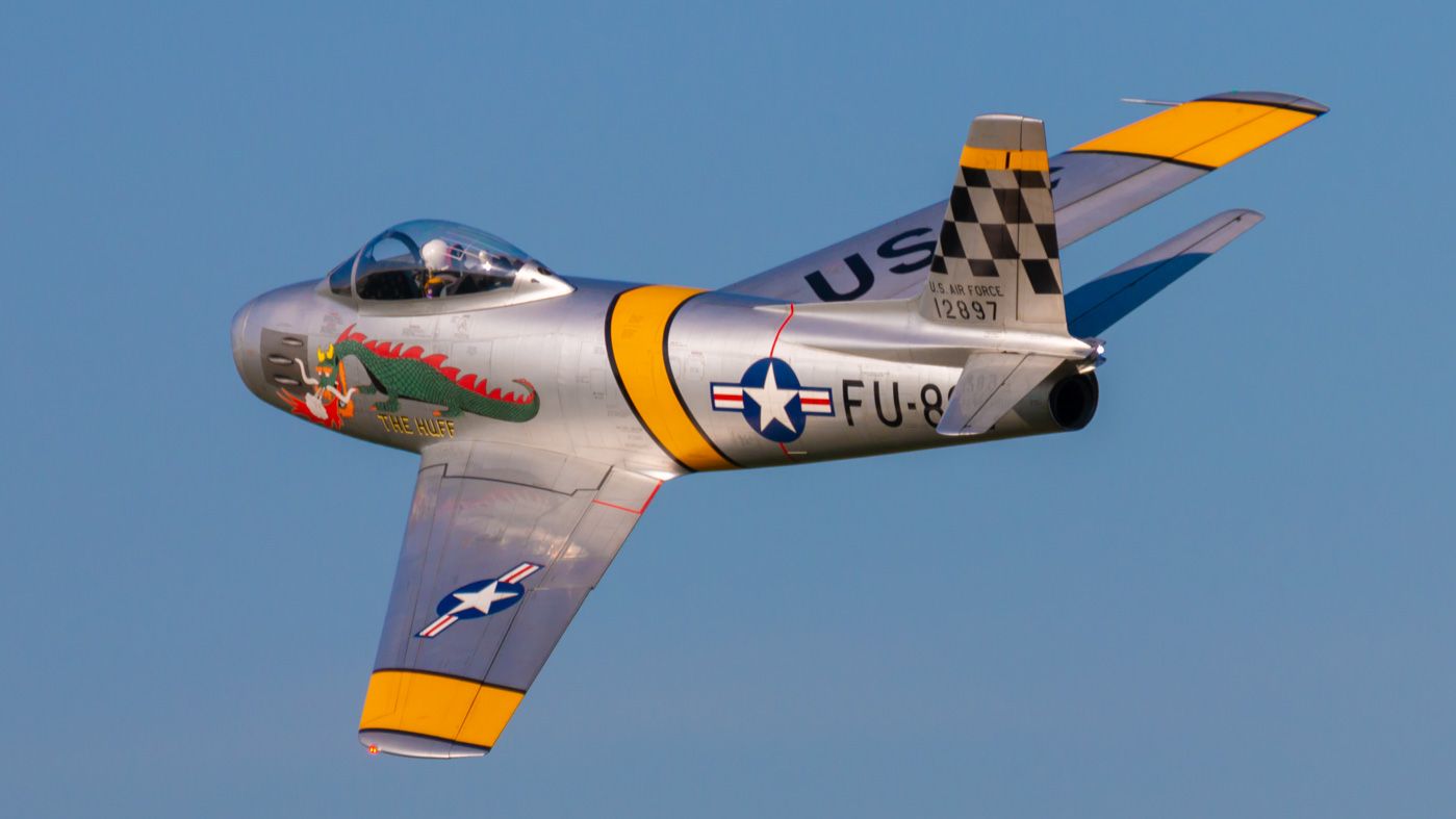 F-86 3,1 m Voll GFK/CFK Bausatz silber