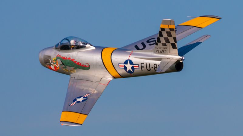 F-86 3,1 m Voll GFK/CFK Bausatz silber