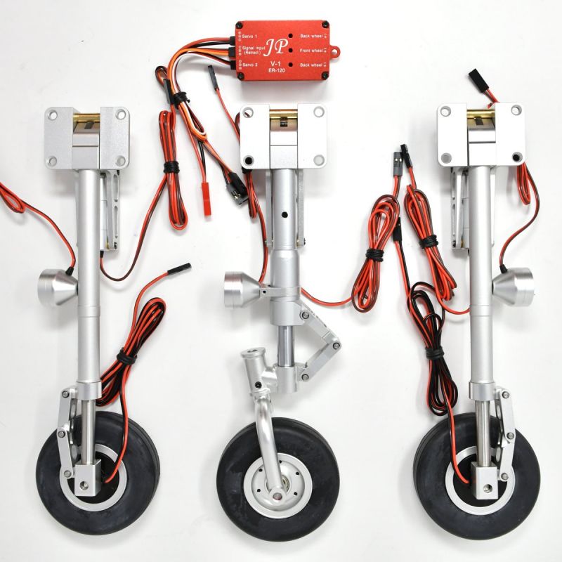 JP Hobby ER-120 Tricycle Full Set with Brakes (E-Flite / FMS Carbon-Z T-28 1.98m) + Controller