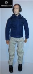 SCALE Sportpilot 1/6 ~ 1/5 with headset and sunglasses
