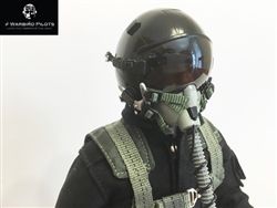 SCALE Full-Body Jet Pilot 1/7 - 1/8 Scale, 10" Schwarz