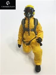 SCALE Full-Body Jet Pilot 1/7 - 1/8 Scale, 10" Gelb