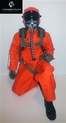 SCALE Full-Body Jet Pilot 1/6 - 1/5 Scale, 12" Orange