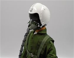 SCALE Full-Body Jet Pilot 1/4.5 - 1/4 Scale, 15" Weisser Helm