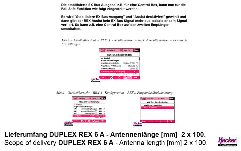 DUPLEX 2.4EX Receiver REX 6 Assist