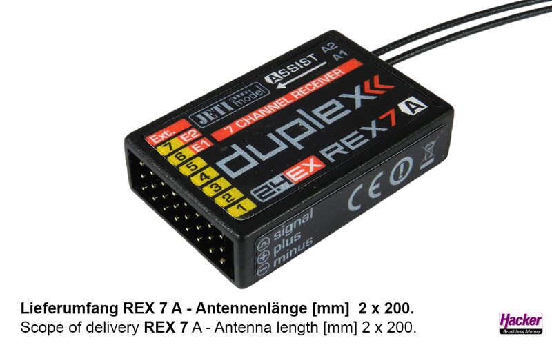 DUPLEX 2.4EX Empfänger REX 7 Assist DUPLEX 2.4EX Empfänger REX 7 Assist