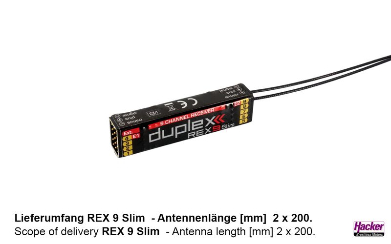 DUPLEX 2.4EX Empfänger REX 9 Slim DUPLEX 2.4EX Empfänger REX 9 Slim