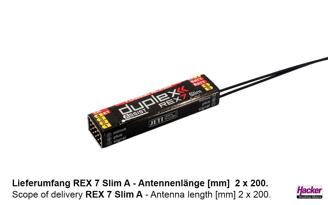DUPLEX 2.4EX Empfänger REX 7 Slim Assist