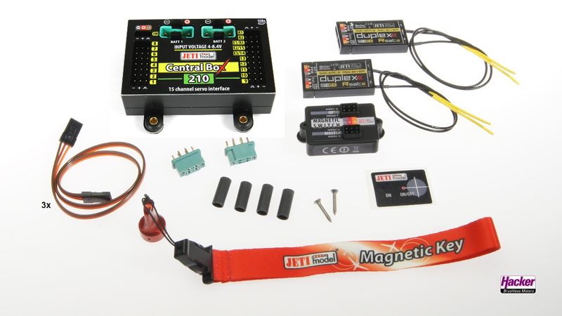 JETI Duplex 2.4EX Central Box 210 + 2 RSat2