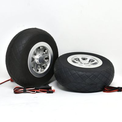 JP Hobby Electric Brake with 2x 152/52mm Wheels (8mm Axle) (for Warbirds over 30kg)