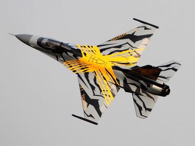 Pilot-RC 2.5m F-16 The X - Tiger - Turbinen Jet 1/6, ARF-Set mit EZFW
