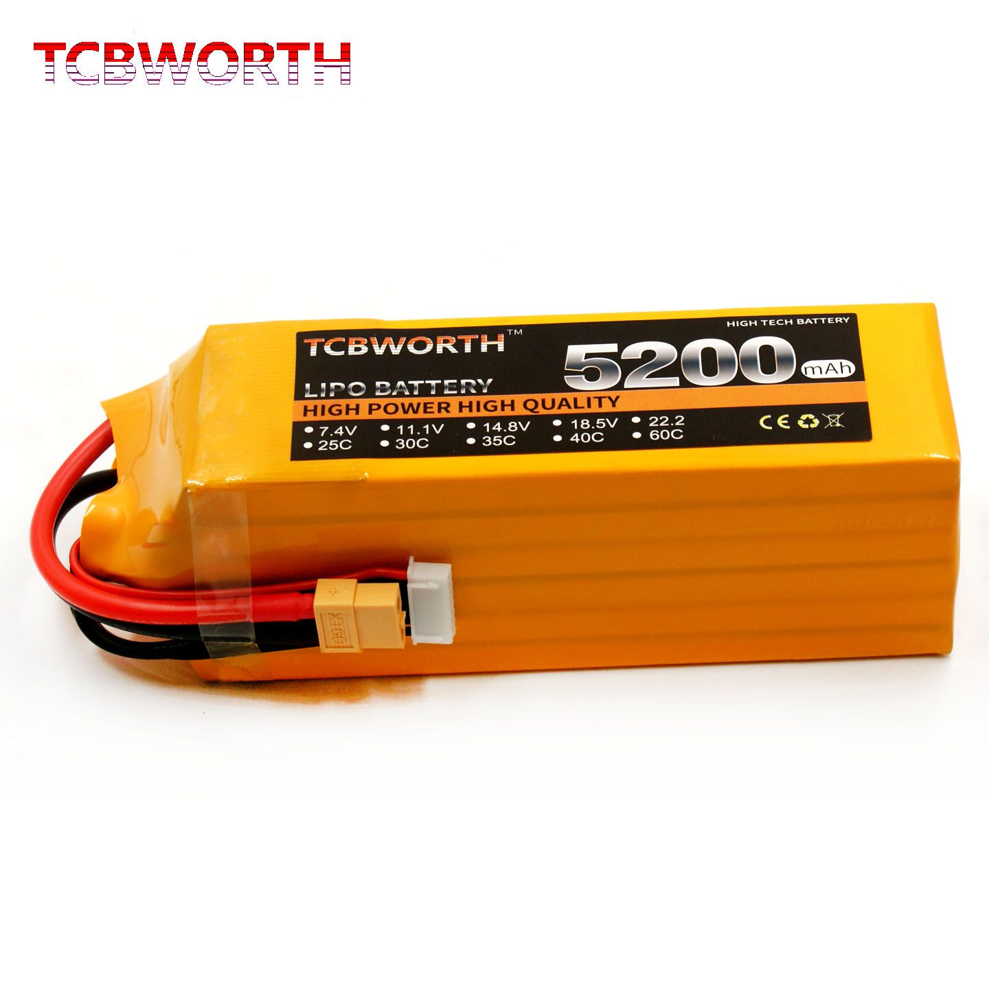 6S LiPo RC-Akku 22.2V 5200mAh 60-120C