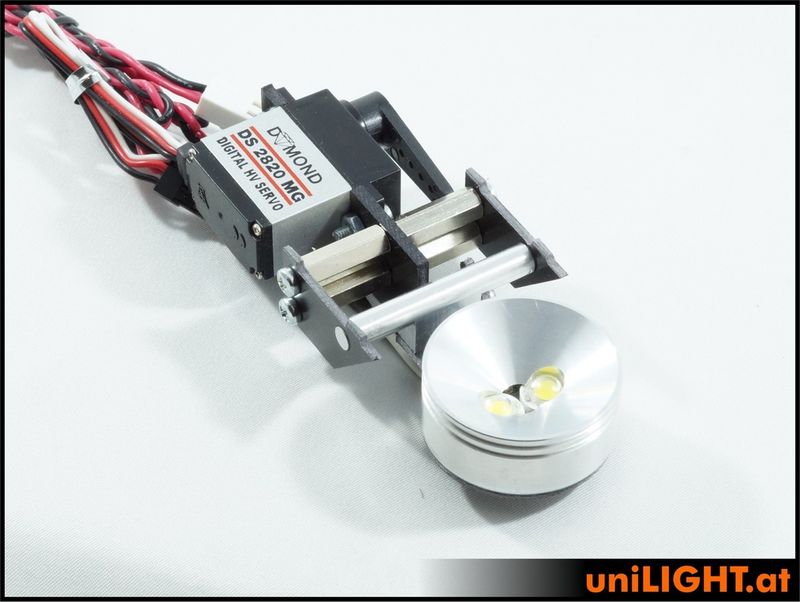 30mm flip-up headlight, 10W x 2, T-FUSE, HV