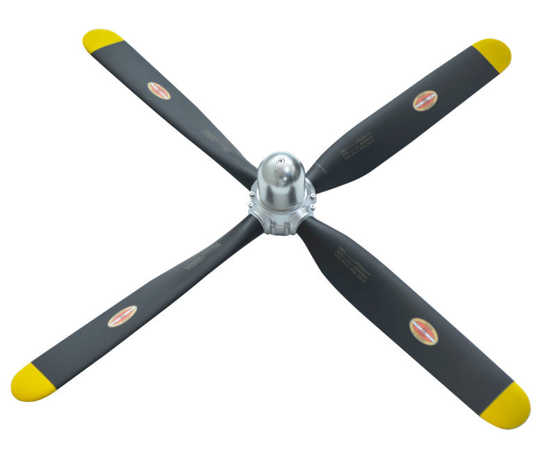 4-Blatt CFK 28x18 für 215-250cc Sternmotor