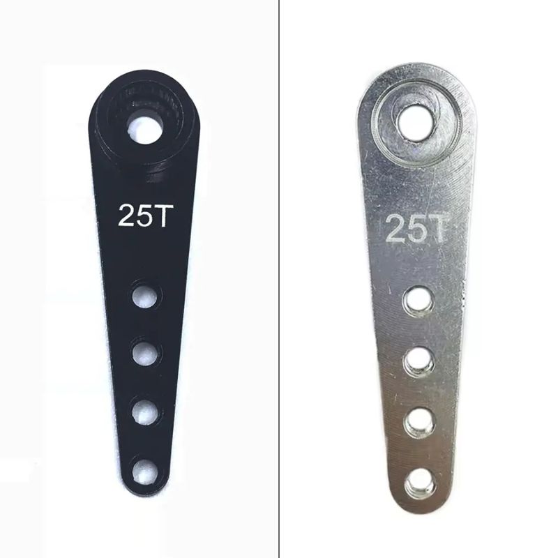 Servoarm Alu 25 T 37mm in Silber oder Schwarz