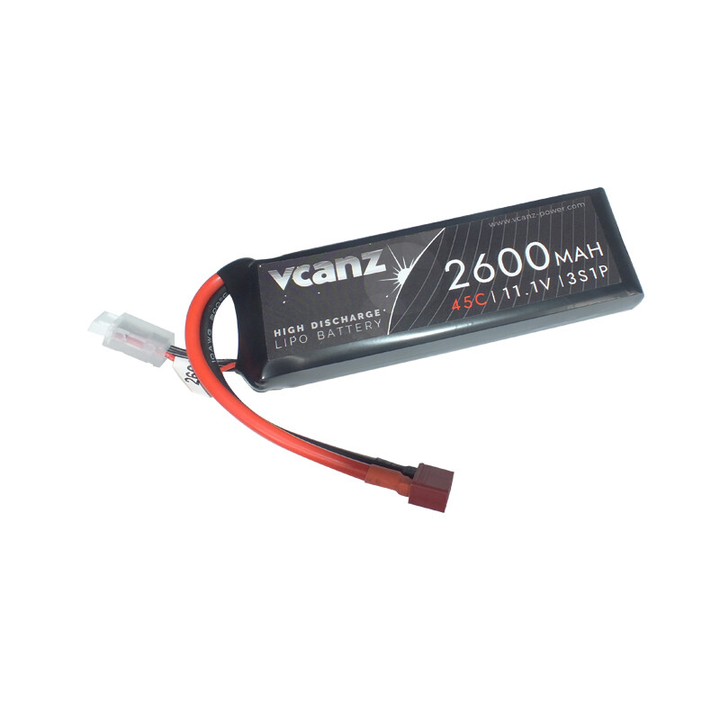 Vcanz 3S 11.1V 2600mAh 45-90C Lipo RC Battery