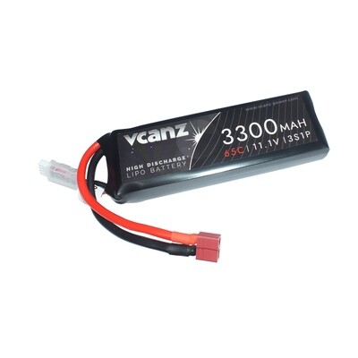 Vcanz 3S 11.1V 3300mAh 65-130C Graphene Lipo RC Battery