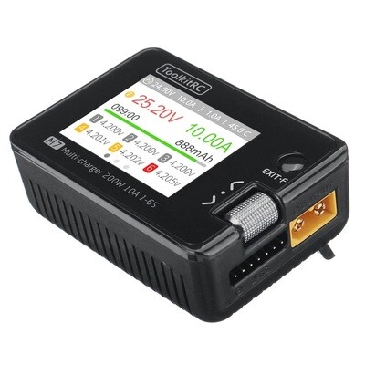 Kit ToolkitRC M7 : chargeur CC 200 W 10 A pour batteries 1 à 6S et outil multifonction