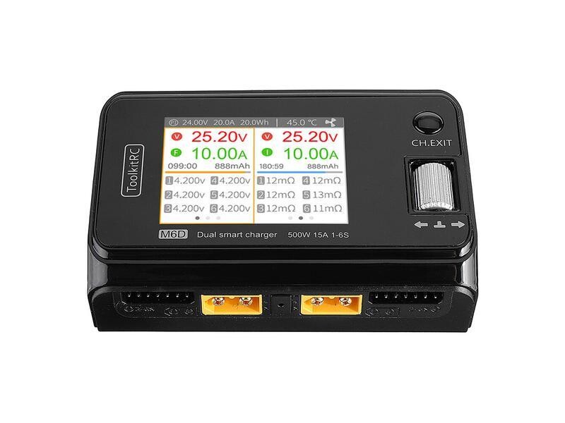 ToolkitRC Dual Charger M6D 500W 15A