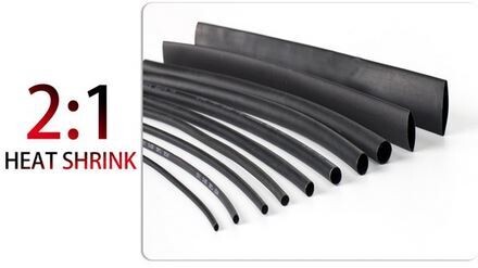 Schrumpfschlauch 2:1 schwarz 4/6/8/10/12/20mm