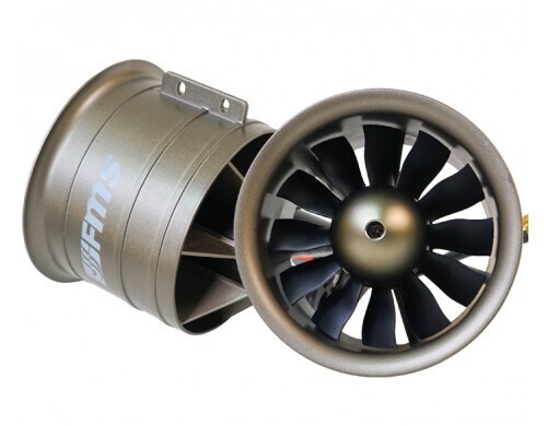 Hélice FMS EDF 90 mm, 8S, 12 pales avec moteur 4075-KV1500