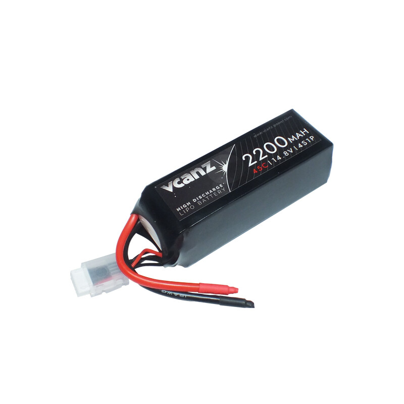 Vcanz 4S 14.8V 2200mAh 45-90C Lipo RC Battery