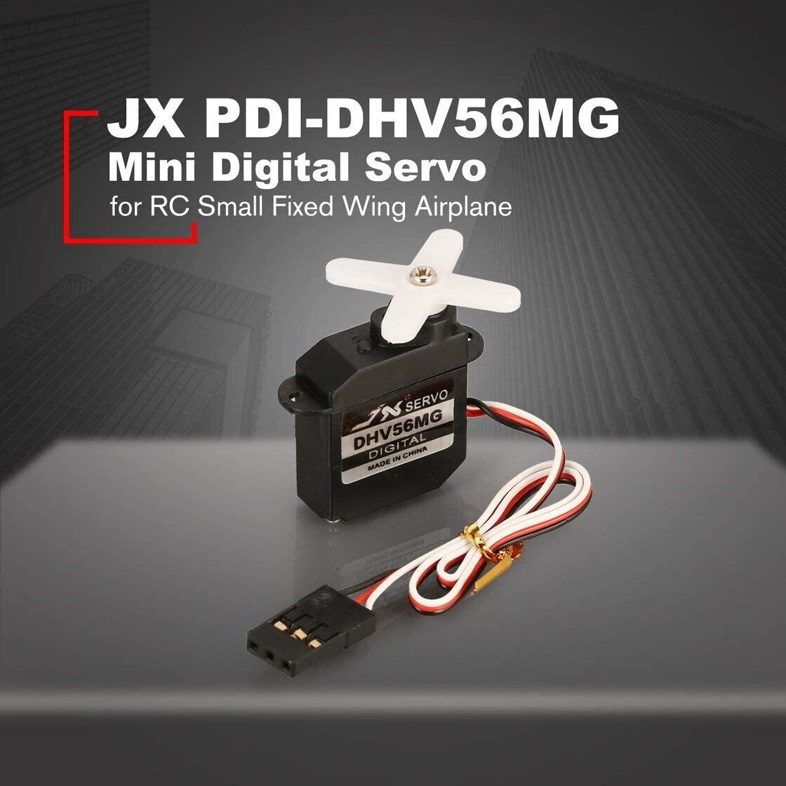 JX Mini-Servo DHV56MG, Coreless, HV, 8.2 mm, 1.2 kg/cm, 0.1 sec