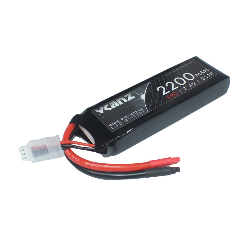 Vcanz 2S 7.4V 2200mAh 35-70C Lipo RC Battery