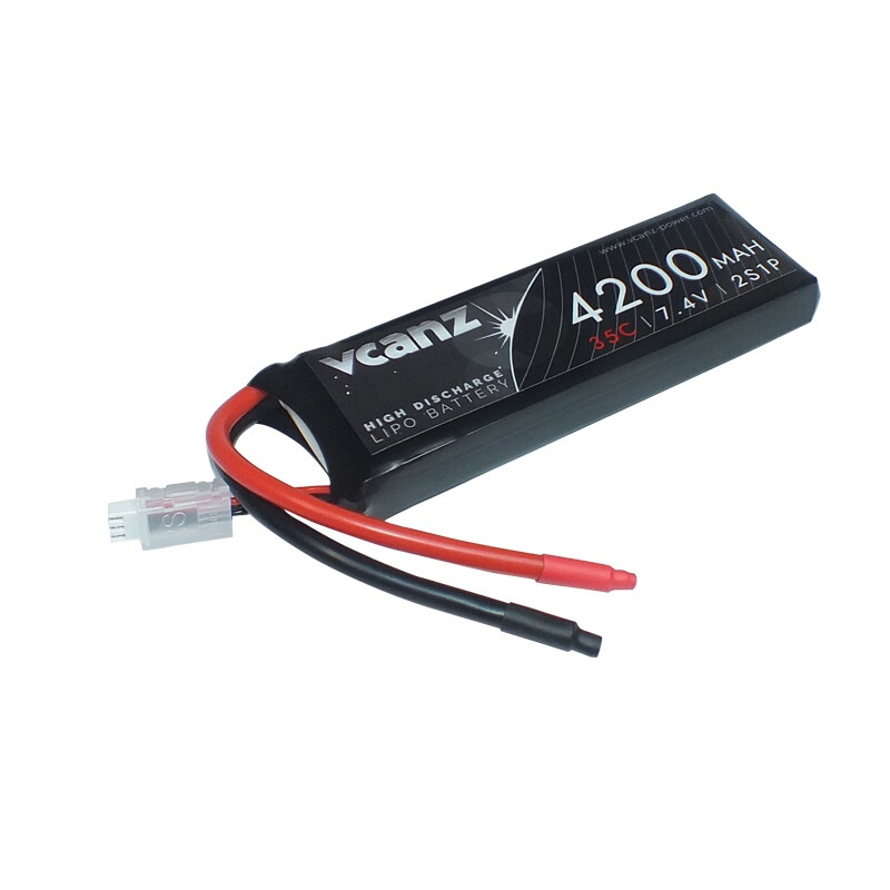 Vcanz 2S 7.4V 4200mAh 35-70C Lipo RC Battery