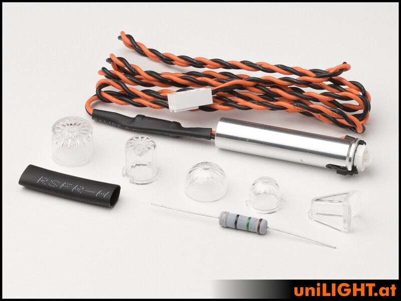 Flash à broches de 10 mm, 8 W x 2, fusible en T